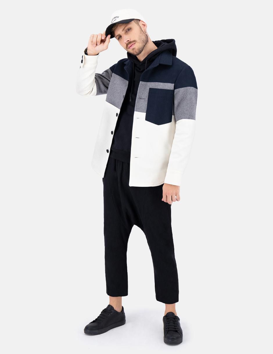Abrigo de lana impermeable con bolsillos para hombre 5