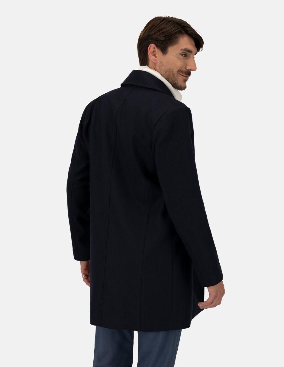 Abrigo de lana impermeable con bolsillos para hombre 5