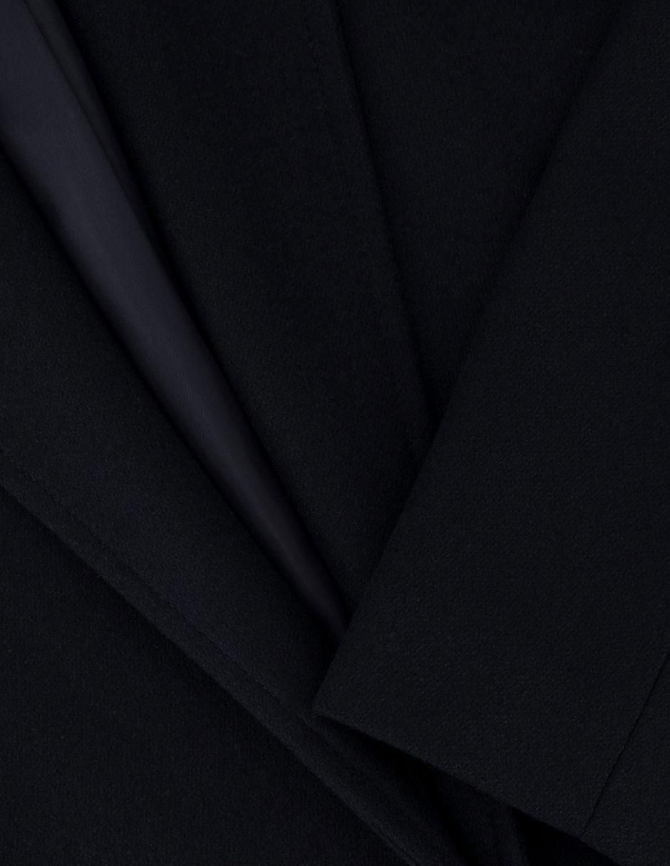 Abrigo de lana impermeable con bolsillos para hombre