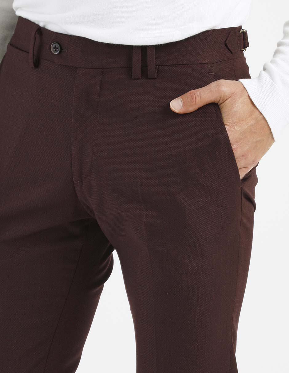 Pantalón business casual de vestir slim para hombre 2