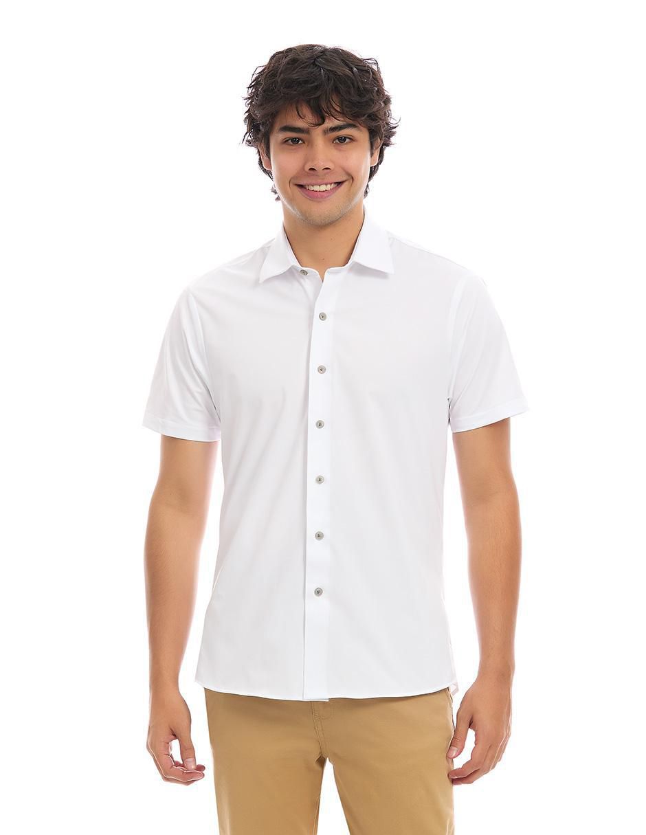 Camisa casual manga larga para hombre