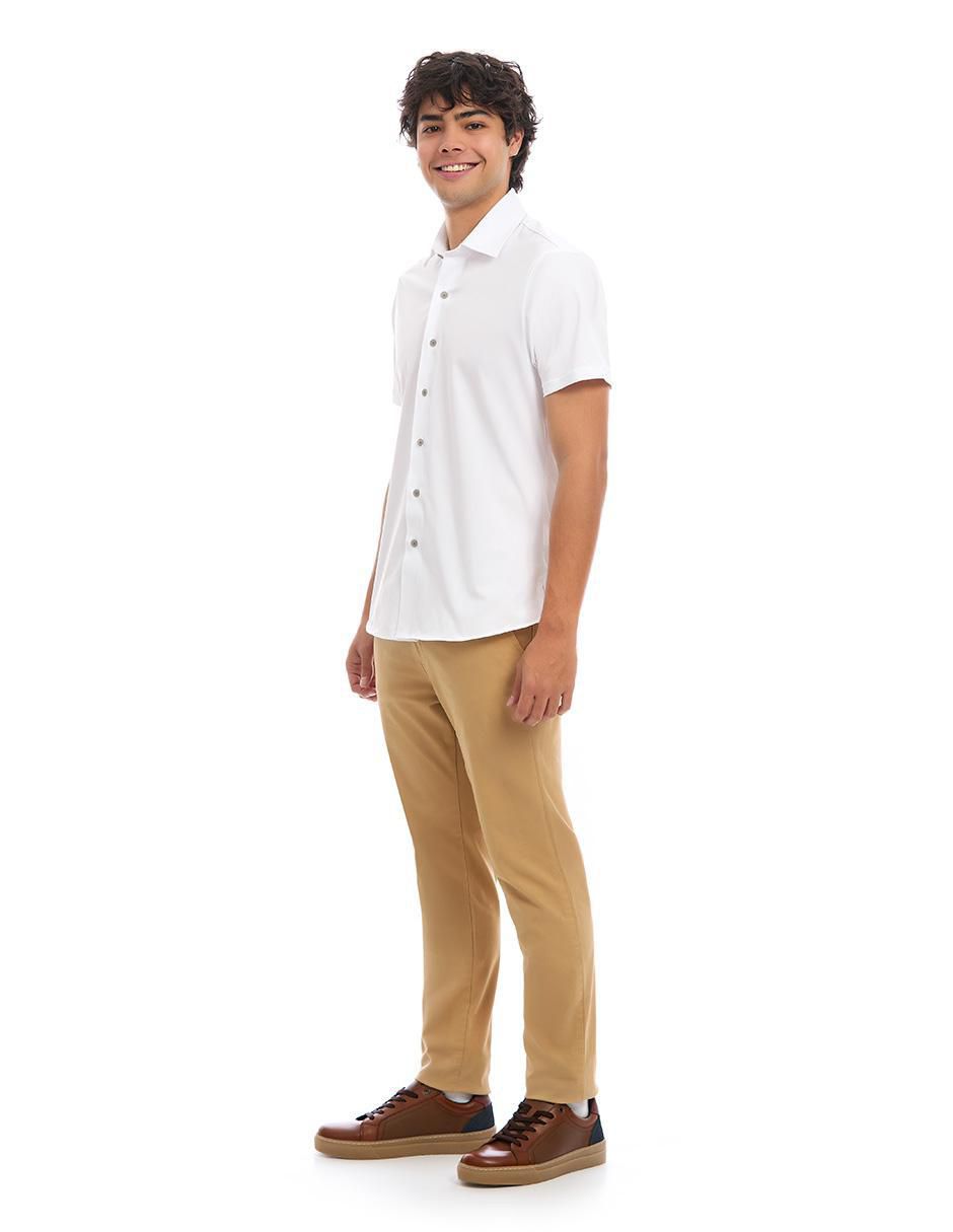 Camisa casual manga larga para hombre 5