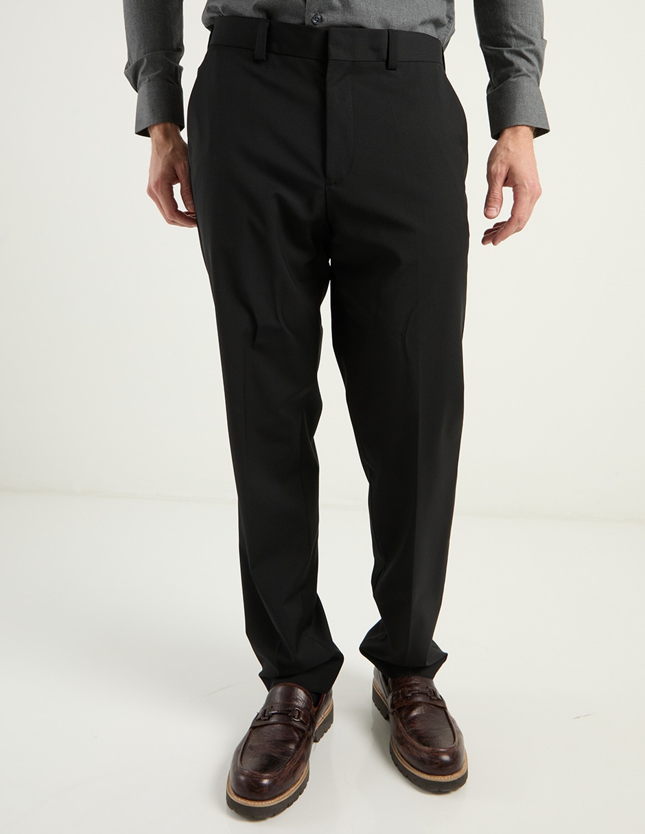 Pantalón de vestir slim de lana para hombre Pantalón de vestir slim de lana para hombre