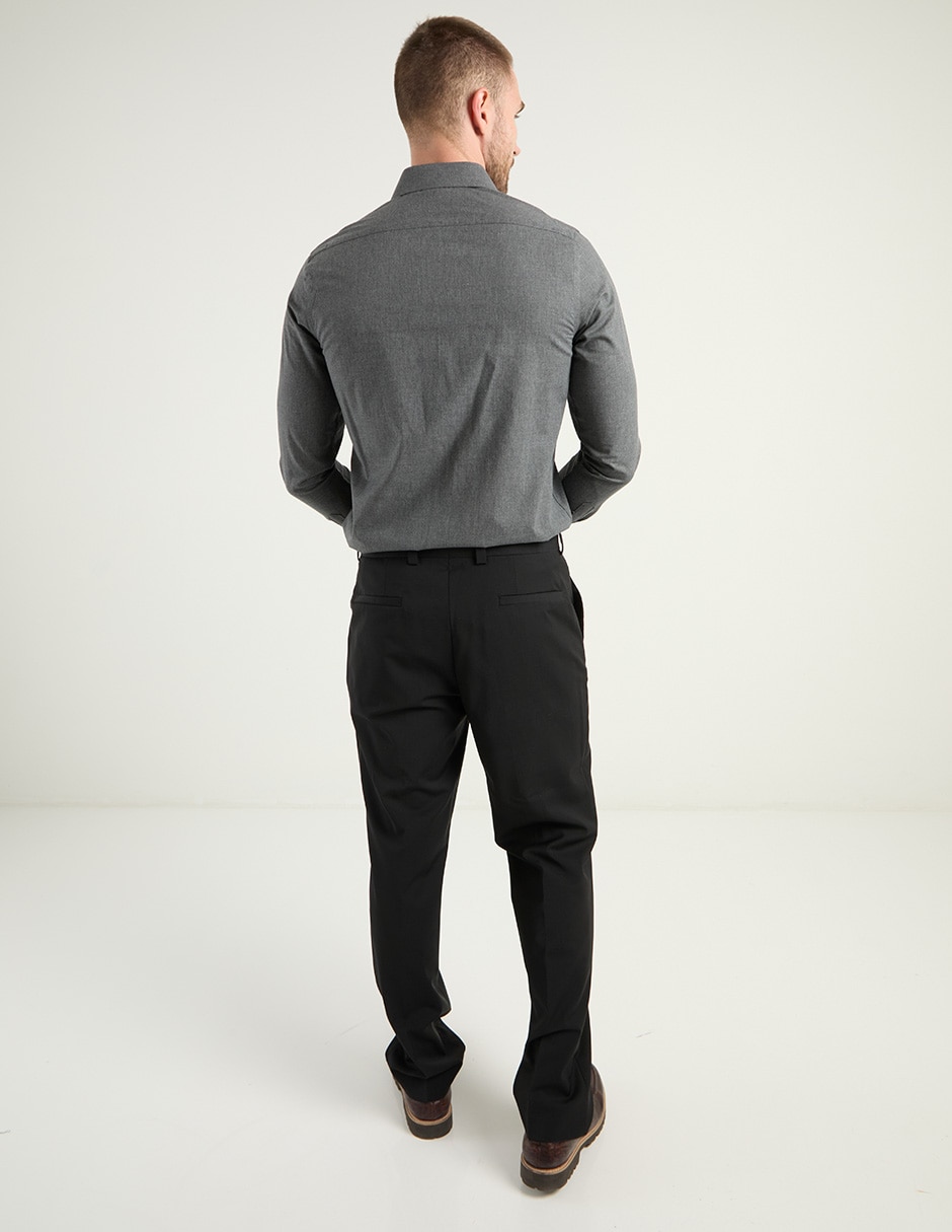 Pantalón de vestir slim de lana para hombre 6