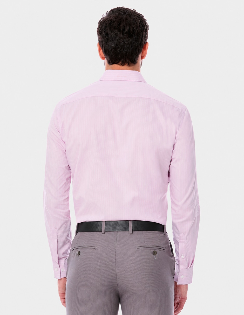 Camisa de vestir Vittorio Forti de algodón manga larga para hombre