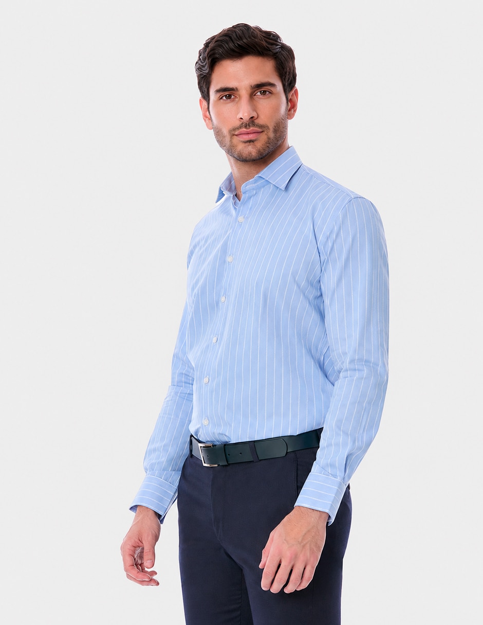 Camisa de vestir Vittorio Forti manga larga para hombre