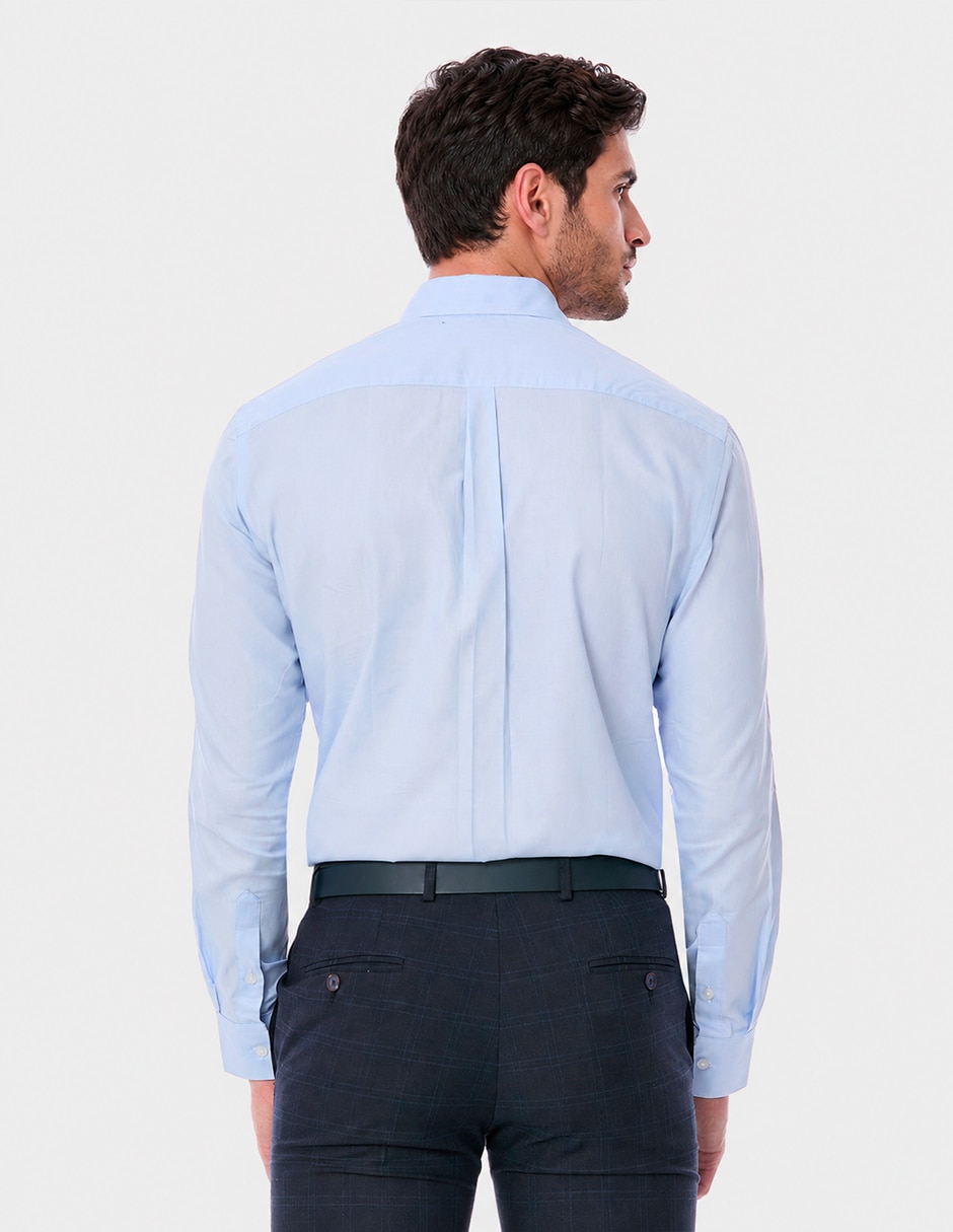 Camisa de vestir Vittorio Forti de algodón manga larga para hombre