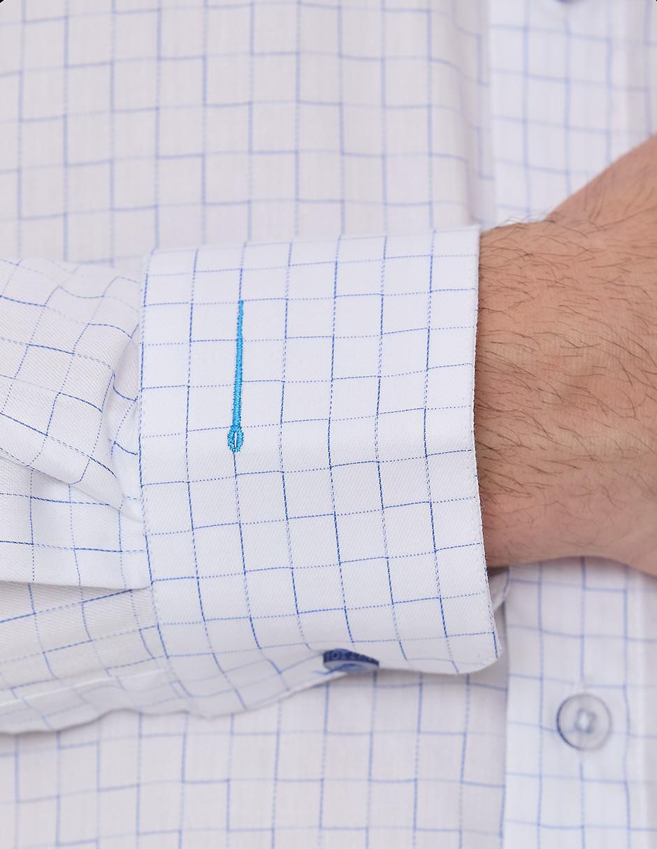 Camisa de vestir de algodón manga larga para hombre 3