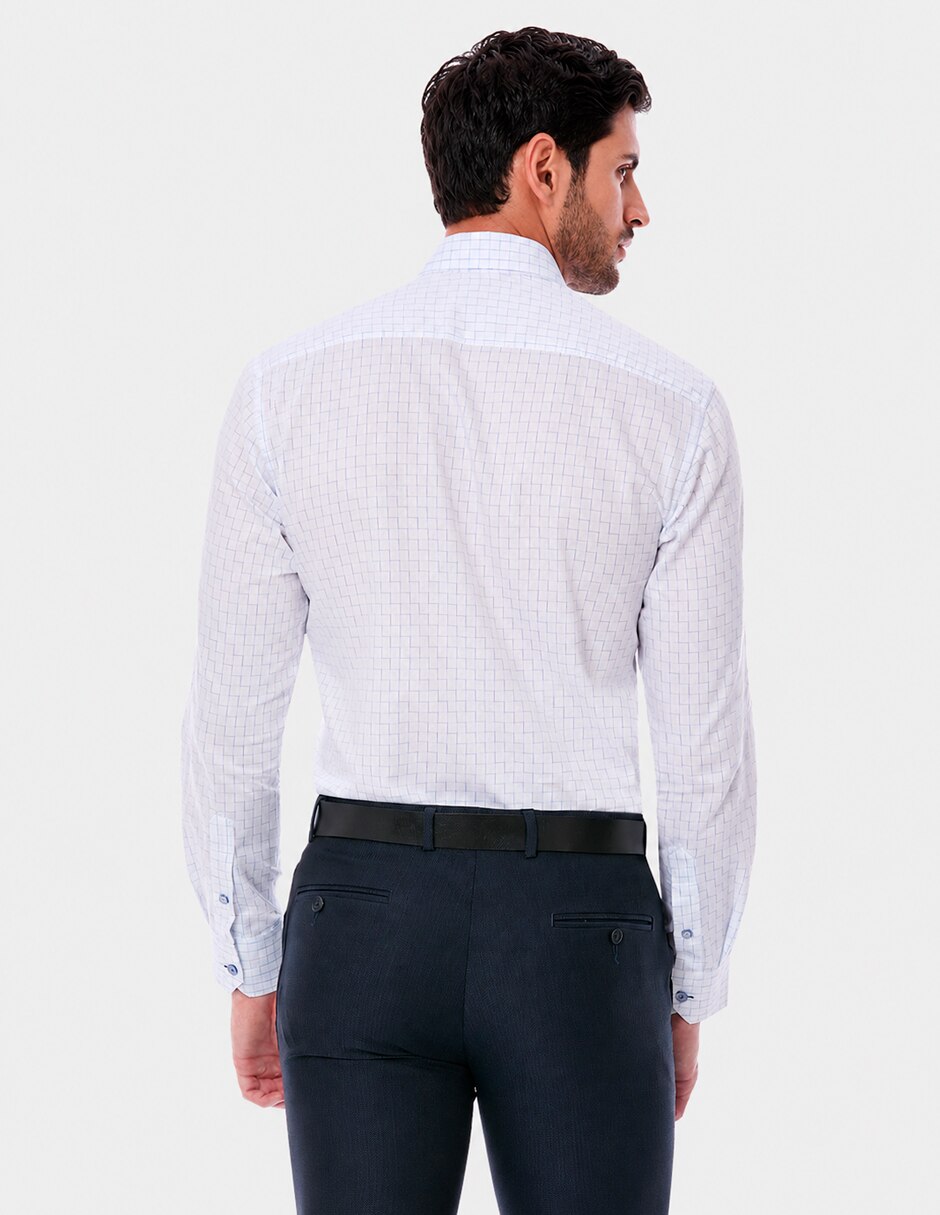 Camisa de vestir de algodón manga larga para hombre 6
