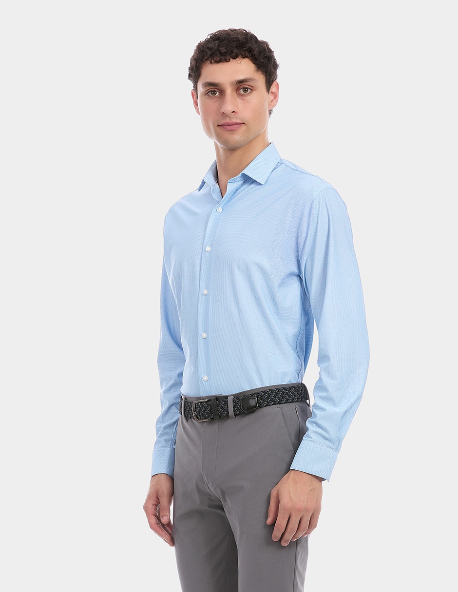 Camisa de vestir manga larga para hombre