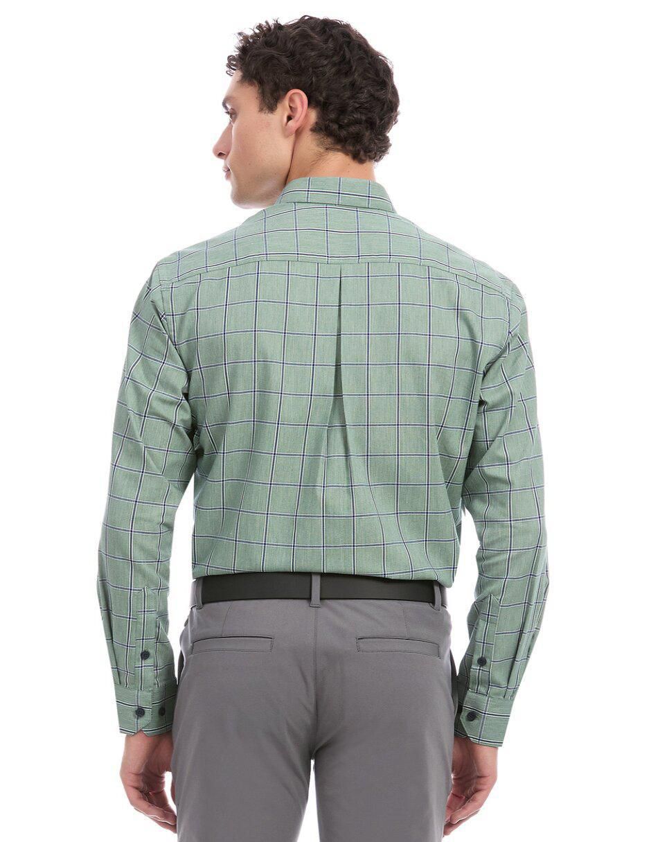 Camisa formal manga larga para hombre 5