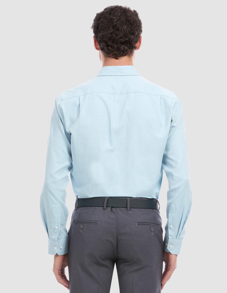 Camisa formal de algodón manga larga para hombre 5