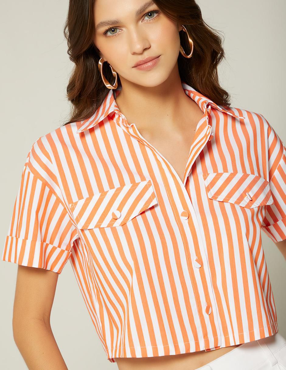 Top cuello camisero Top cuello camisero