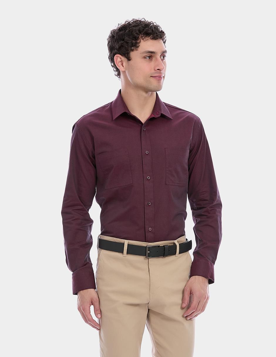 Camisa de vestir Vittorio Forti manga larga para hombre
