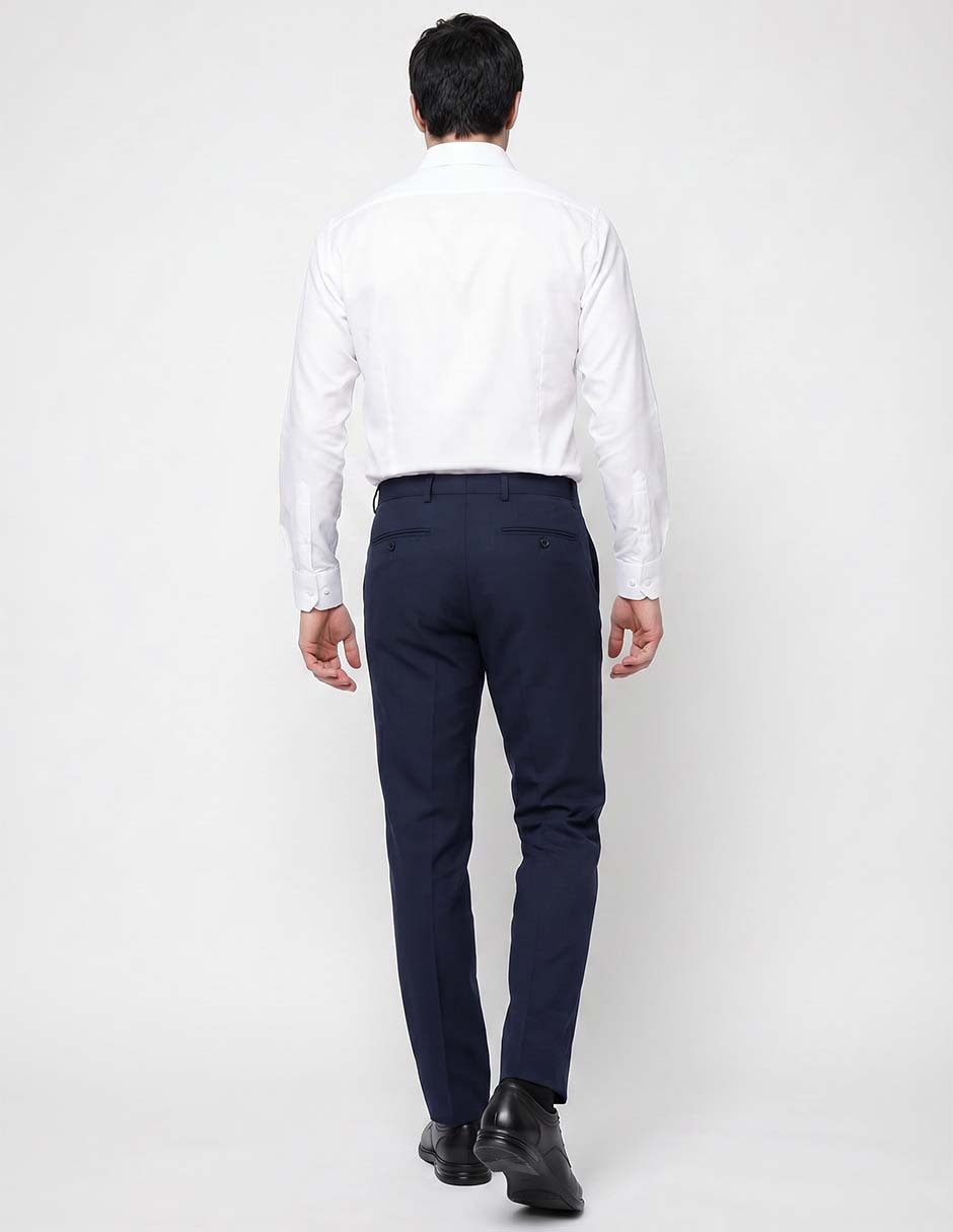 Pantalón de vestir slim de algodón para hombre 2