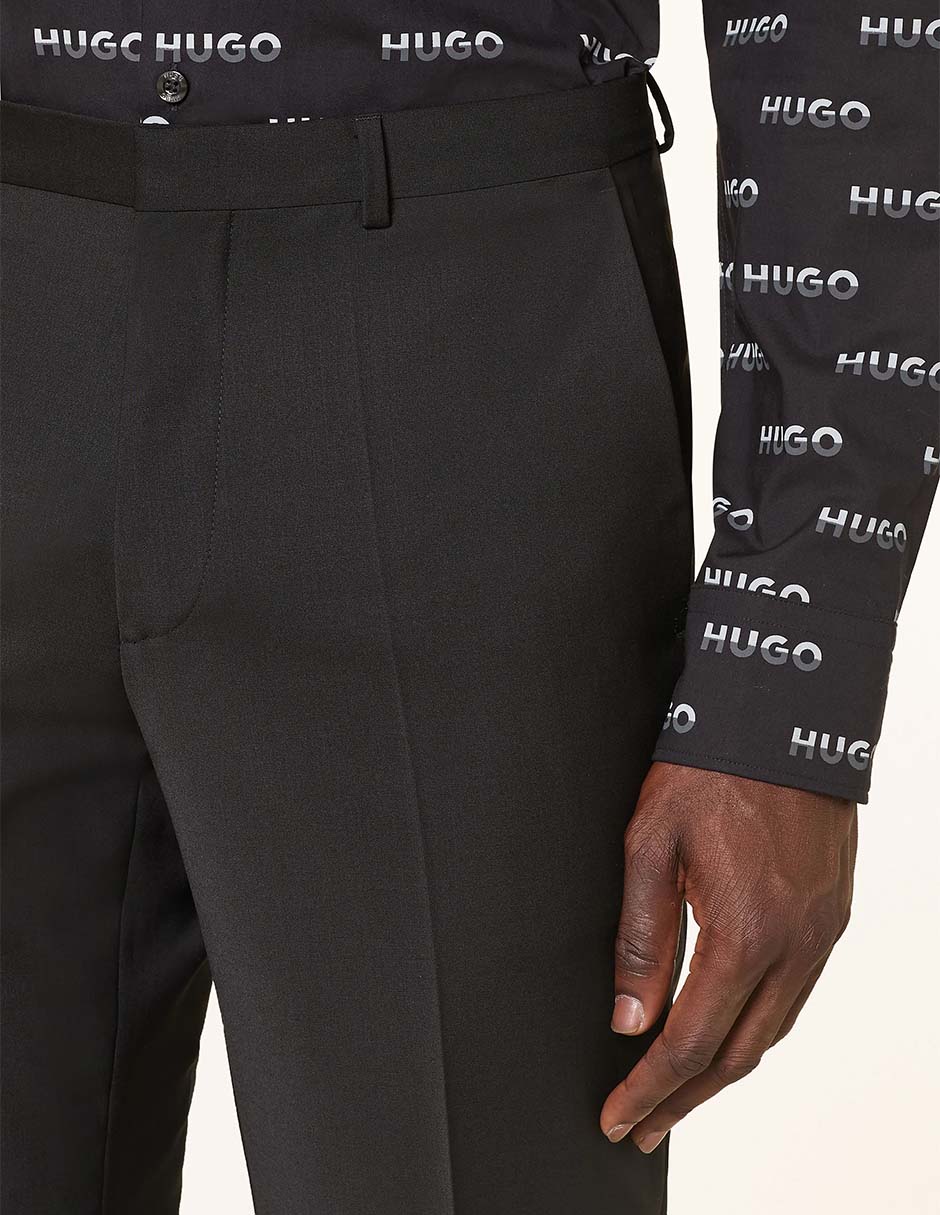 Pantal—n Formal De Vestir Slim Hugo De Mezcla Lana Para Hombre