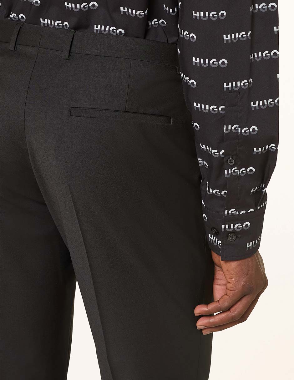 Pantal—n Formal De Vestir Slim Hugo De Mezcla Lana Para Hombre