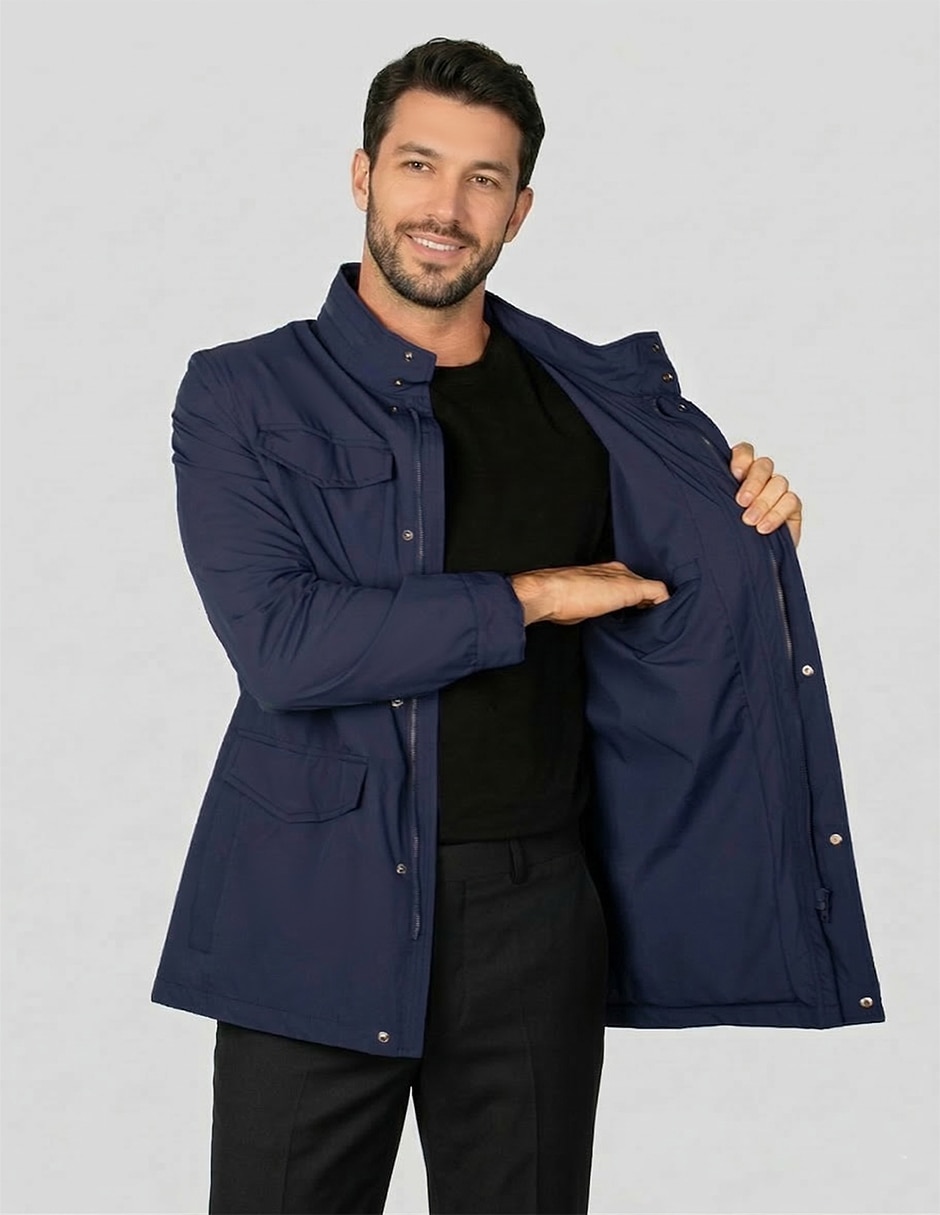 Abrigo con bolsillos para hombre 2
