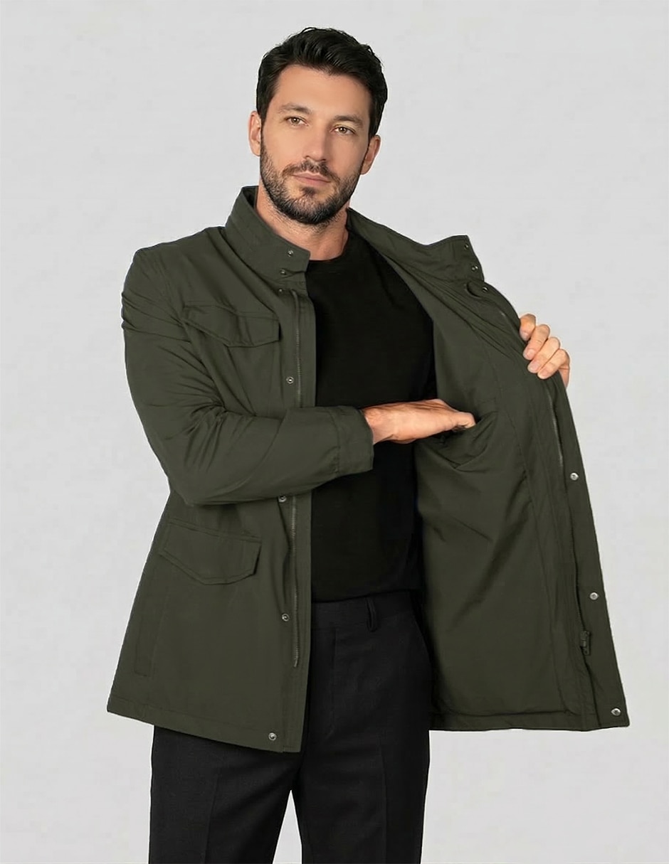 Abrigo Greenlander con bolsillos para hombre