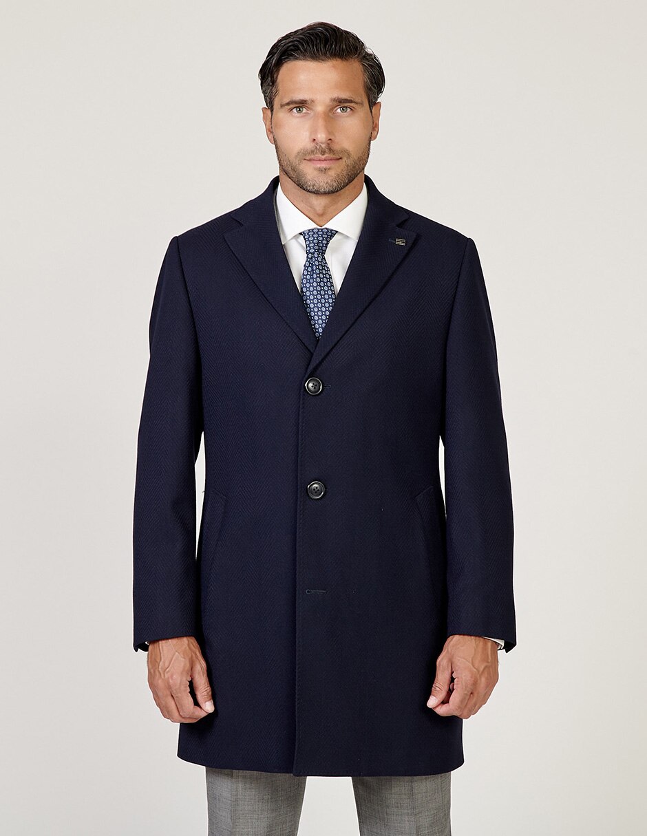 Abrigo con bolsillos para hombre 7