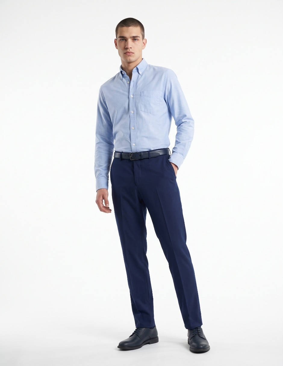 Pantalón Formal De vestir Slim de Poliéster para hombre 3