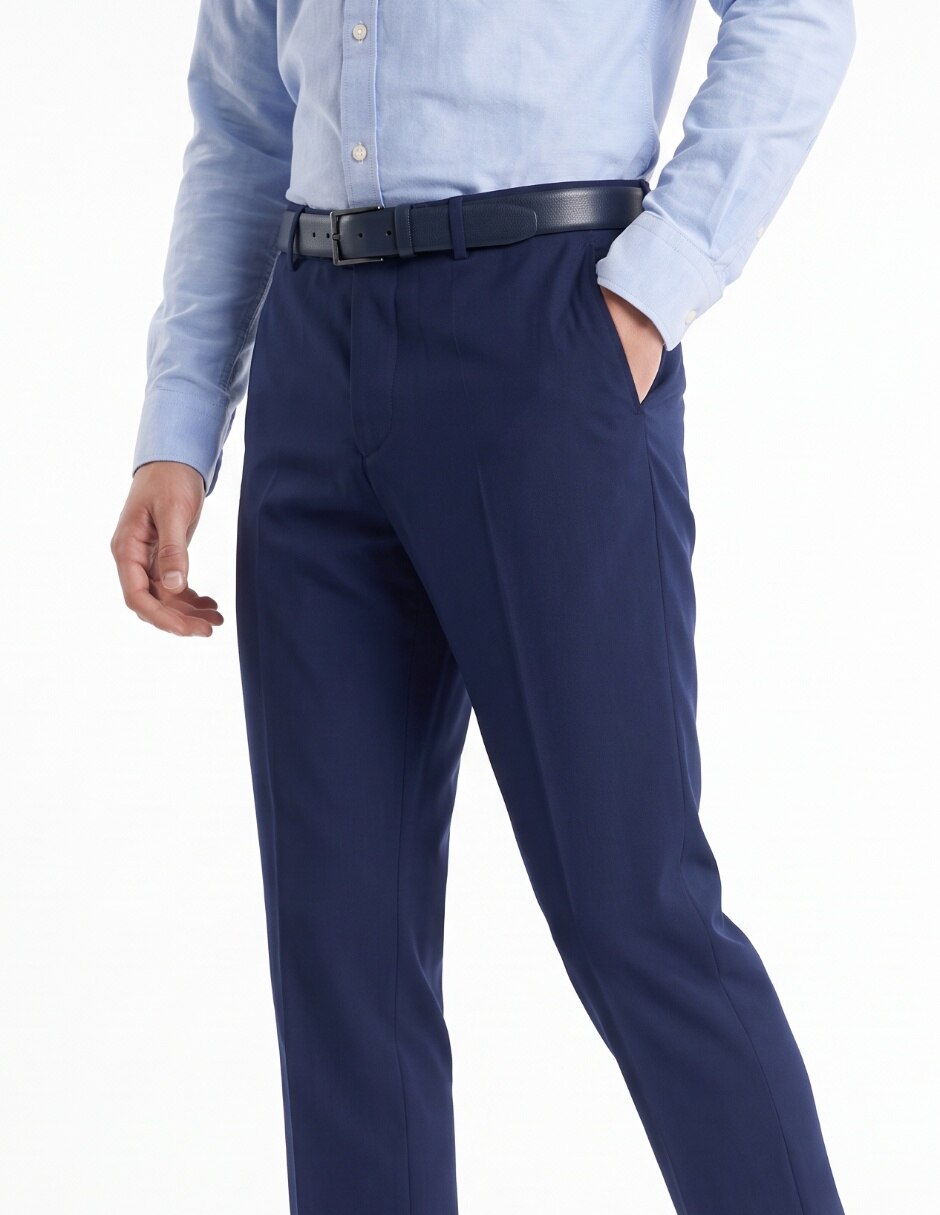 Pantalón Formal De vestir Slim de Poliéster para hombre 4