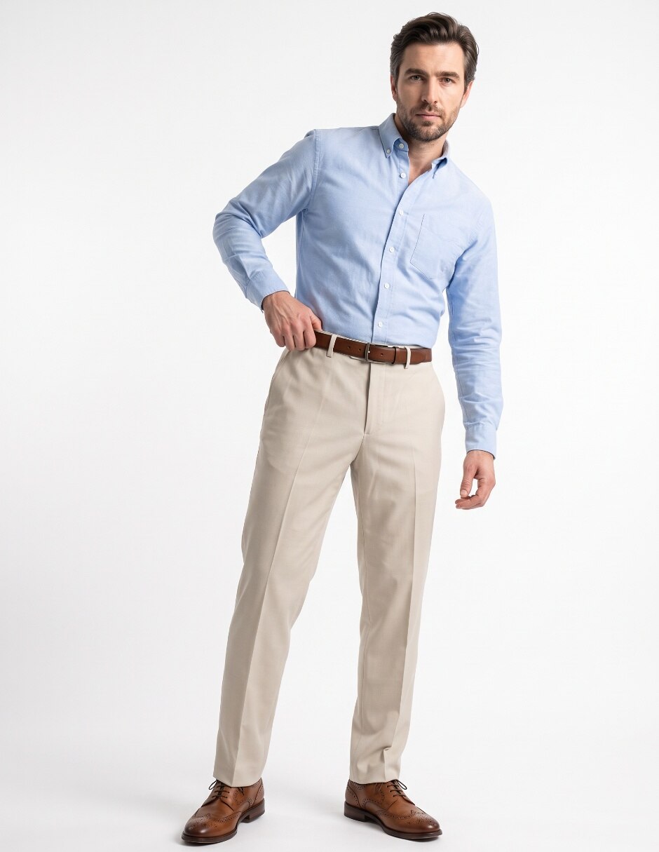 Pantalón Formal De vestir Regular HAGGAR de Poliéster y viscosa para hombre 3