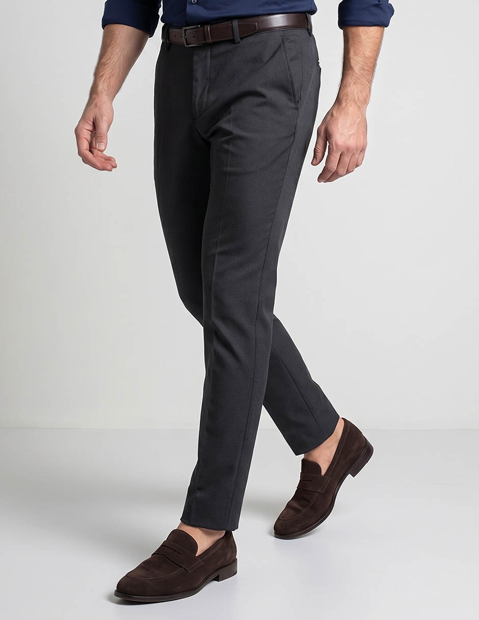 Pantalón de vestir skinny de algodón para hombre