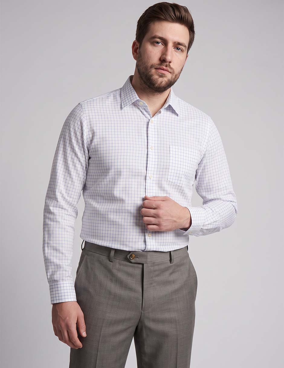Pantalón de vestir regular de lana para hombre 7