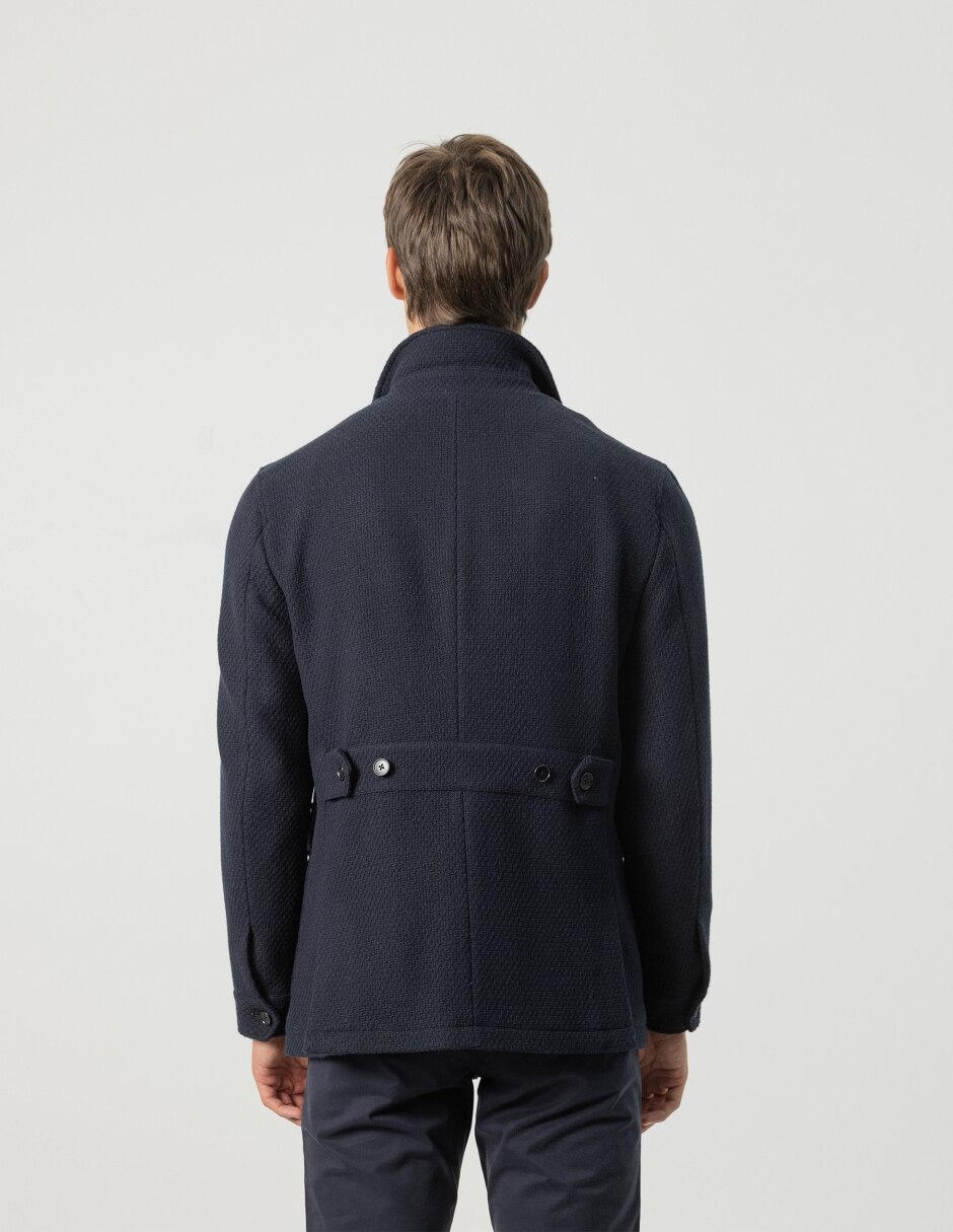Abrigo con bolsillos para hombre 4