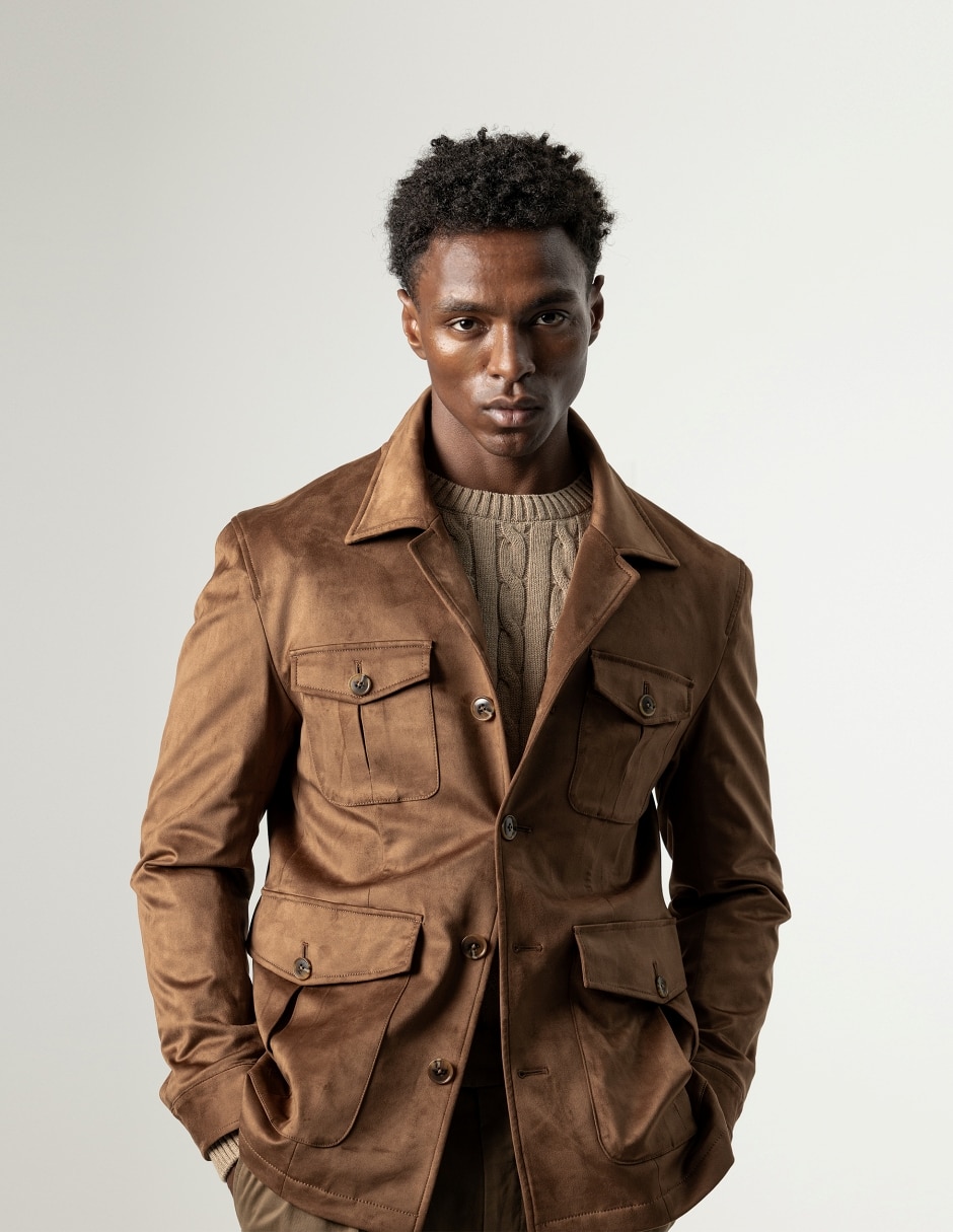 Abrigo con bolsillos para hombre 2