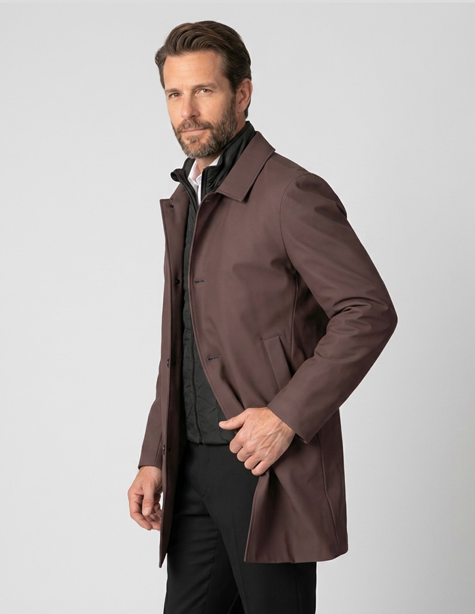 Abrigo con bolsillos para hombre 5