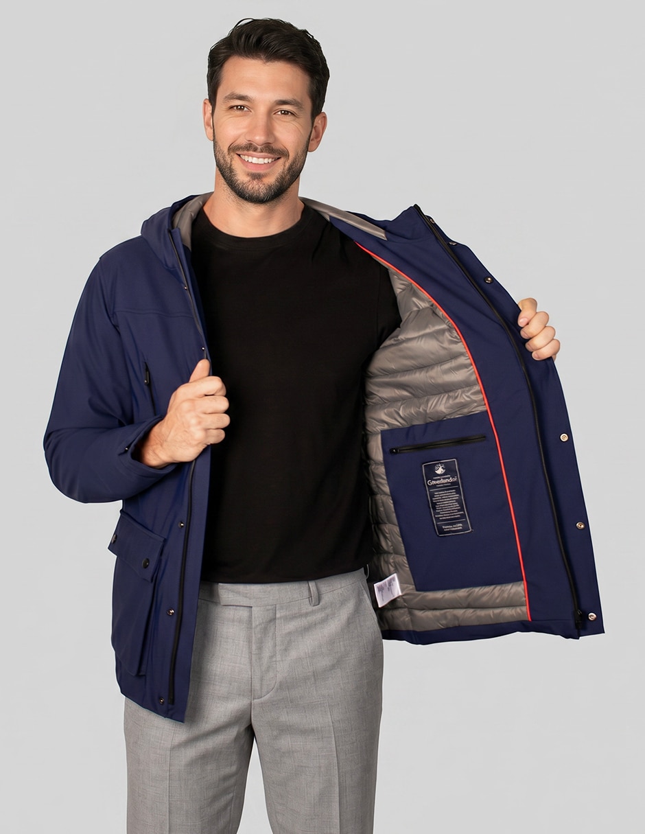 Abrigo con capucha para hombre 2