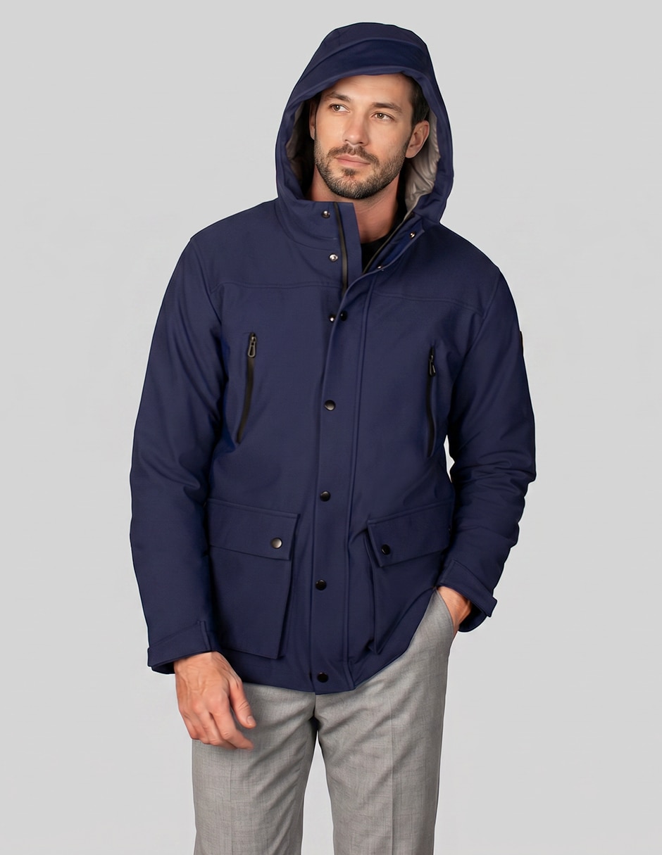 Abrigo con capucha para hombre 4