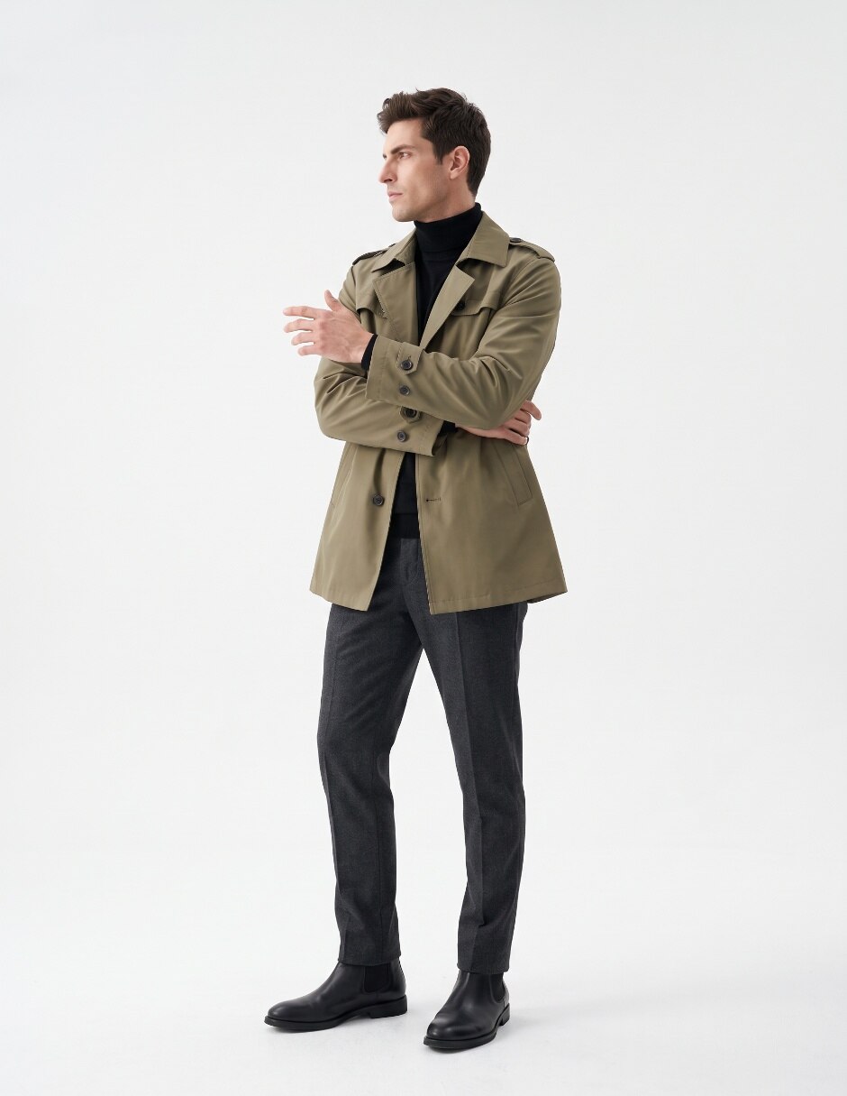 Abrigo con bolsillos para hombre 3