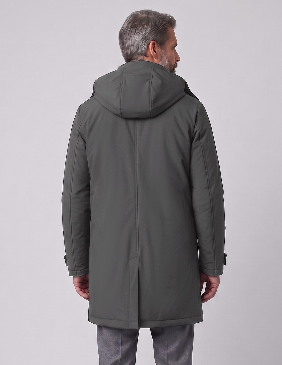 Abrigo con capucha para hombre 3