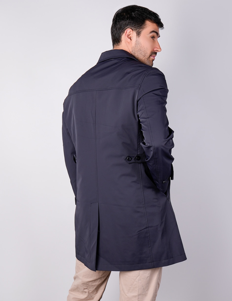 Abrigo impermeable con bolsillos para hombre 3