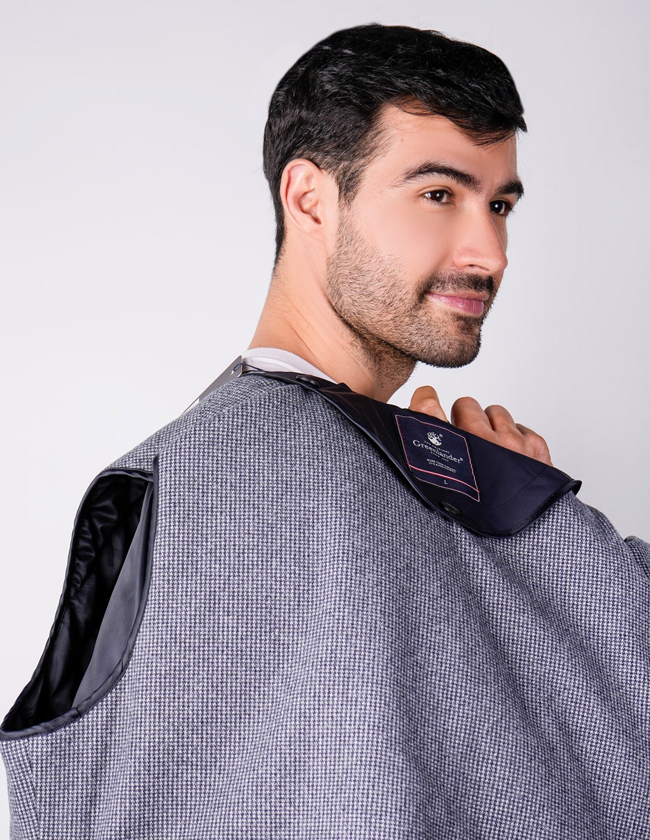 Abrigo impermeable con bolsillos para hombre 4