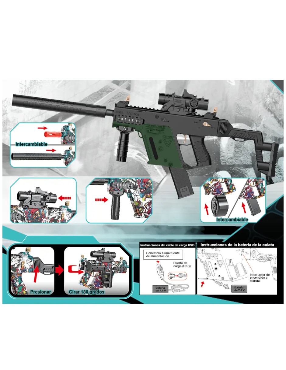Lanzador de hidrogel Genérica pistola hidrogel